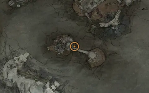 Map crop showing Tattered Page in the Forgotten Tower area of Fallgrim
