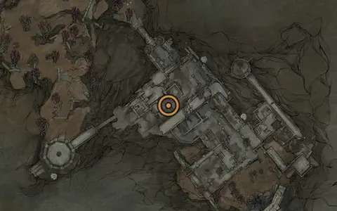 Map crop showing Cursed Child in the Sester's Refuge area of Fallgrim