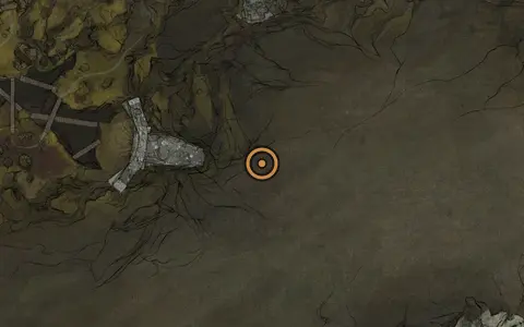 Map crop showing Glimpse #47 in the Glutted Mire area of Fallgrim