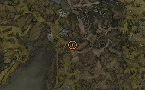 Map crop showing Glimpse #39 in the Blackridge Cliffs area of Fallgrim