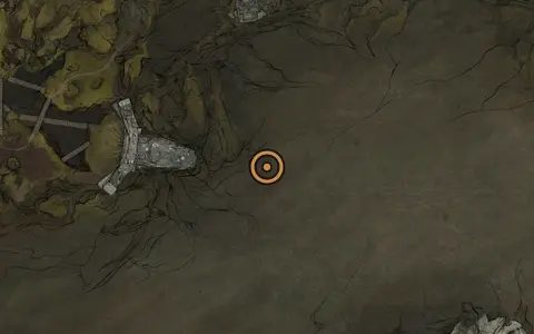 Map crop showing Shrike Stone in the Glutted Mire area of Fallgrim