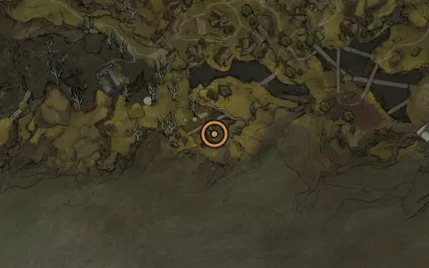 Map crop showing Glimpse #43 in the Mushroom Village area of Fallgrim