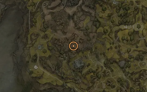 Map crop showing Holding Cells in the Blackridge Hamlet area of Fallgrim