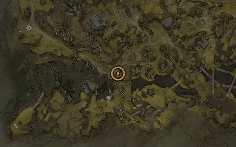 Map crop showing Journals #10 in the Mushroom Village area of Fallgrim