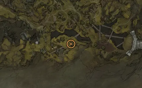Map crop showing Chapel Key in the Mushroom Village area of Fallgrim