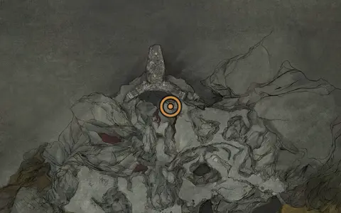 Map crop showing Ovum #12 in the Sanguine Caverns area of Fallgrim
