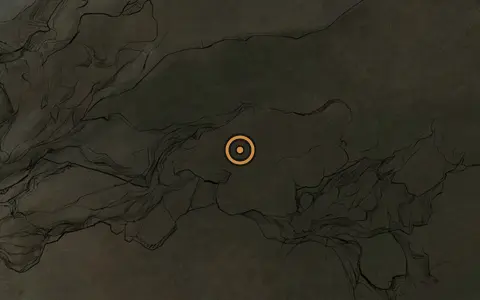 Map crop showing Bridge of Procession in the The Unfound Path area of Fallgrim