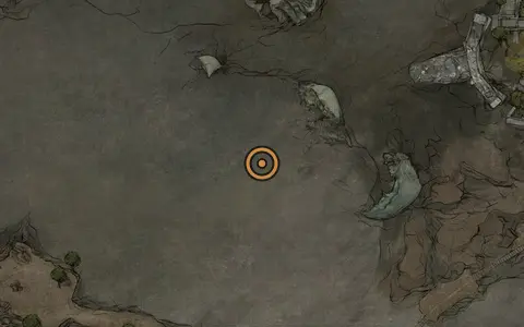 Map crop showing Glimpse #28 in the Prisoners' Domain area of Fallgrim