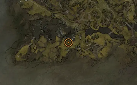Map crop showing Fainweald [4] in the Mushroom Village area of Fallgrim