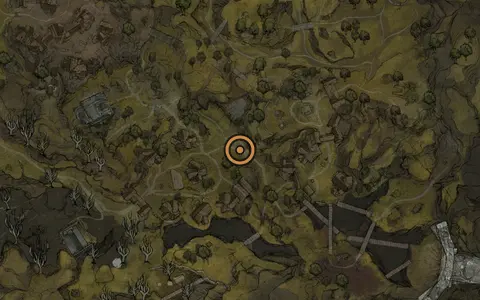 Map crop showing Ovum #14 in the Mushroom Village area of Fallgrim