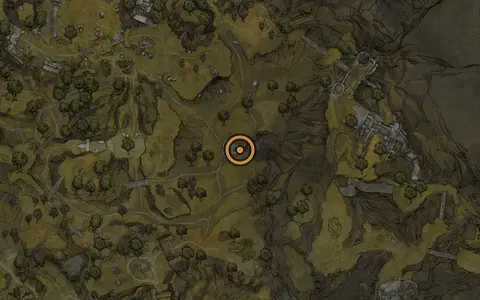 Map crop showing Unyielding Stone in the One Legged Wolf Tavern area of Fallgrim