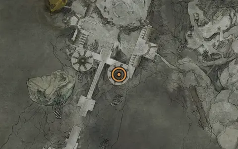 Map crop showing Combat Trial #2 in the Vestige of Infinity area of Fallgrim