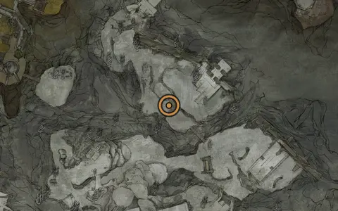 Map crop showing Parasitic Stash in the The Silent Steps area of Fallgrim