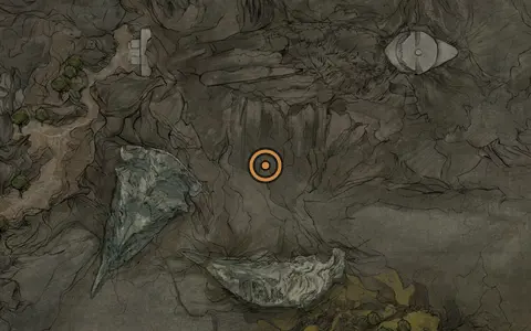 Map crop showing Slayer Seal in the The Marrow Keep area of Fallgrim