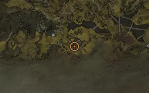 Map crop showing Ritual Grounds in the Mushroom Village area of Fallgrim