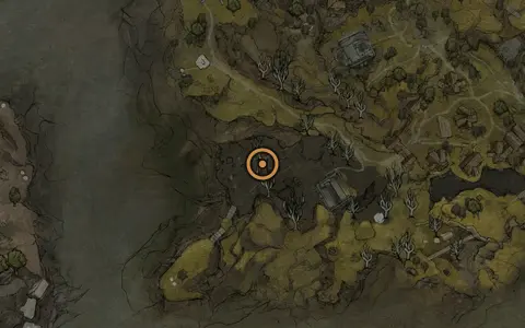 Map crop showing Arbiter's Prize in the Widow's Overlook area of Fallgrim