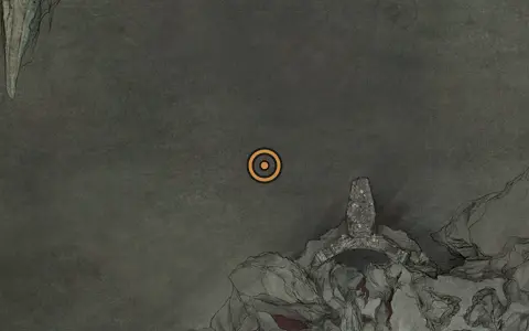 Map crop showing Glimpse #36 in the Sanguine Caverns area of Fallgrim