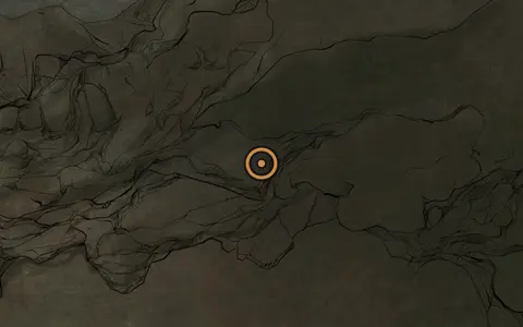 Map crop showing Chamber of the Forsaken in the The Unfound Path area of Fallgrim