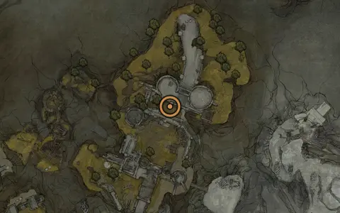 Map crop showing Glimpse #2 in the Castigator's Keep area of Fallgrim