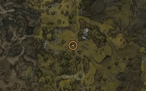 Map crop showing Sitting Stones #4 in the Blackridge Cliffs area of Fallgrim