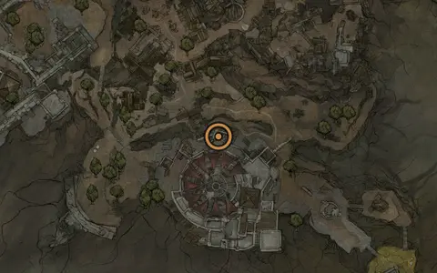 Map crop showing Unremarkable Key in the Lonesome Spire area of Fallgrim