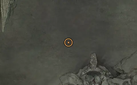 Map crop showing Blackblood Stone in the Sanguine Caverns area of Fallgrim