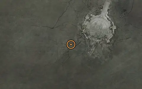 Map crop showing Glimpse #18 in the Faded Citadel area of Fallgrim