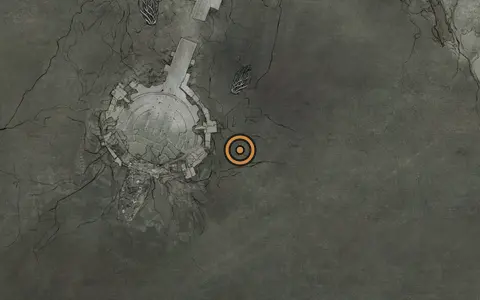 Map crop showing 3x Glimpse in the Faded Citadel area of Fallgrim