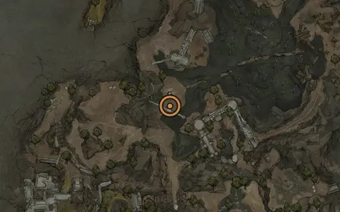 Map crop showing Ovum #8 in the Prophet's Rest area of Fallgrim