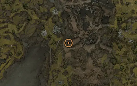 Map crop showing Ovum #13 in the Blackridge Cliffs area of Fallgrim