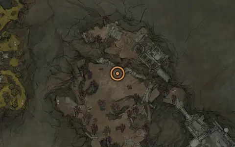 Map crop showing Glimpse #5 in the Revenant Graves area of Fallgrim