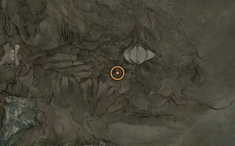 Map crop showing Location: Salvaged Trebuchaxe in the The Marrow Keep area of Fallgrim