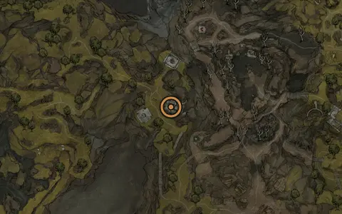 Map crop showing Flooded Village in the Blackridge Cliffs area of Fallgrim