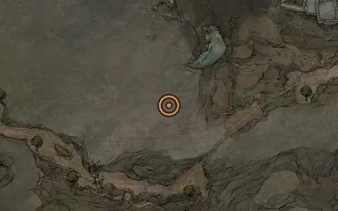 Map crop showing Glimpse #26 in the Prisoners' Domain area of Fallgrim