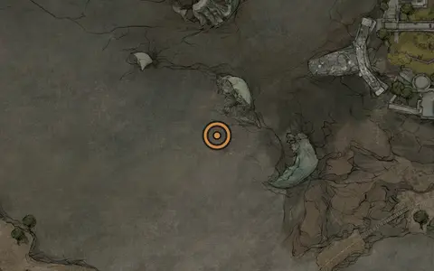 Map crop showing Ovum #5 in the Prisoners' Domain area of Fallgrim
