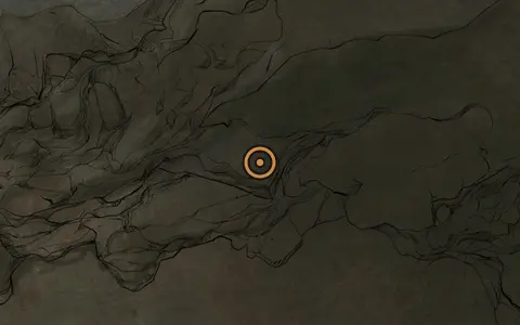 Map crop showing Muradean Tome in the The Unfound Path area of Fallgrim