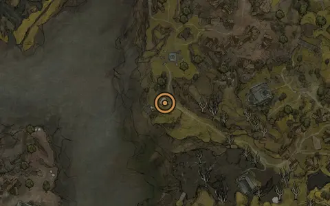 Map crop showing Widow's Overlook in the Widow's Overlook area of Fallgrim