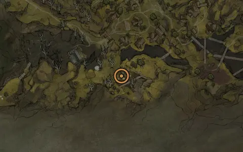 Map crop showing Tiel in the Mushroom Village area of Fallgrim