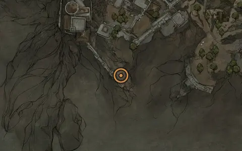 Map crop showing Nameless Pass in the Withered Shoals area of Fallgrim