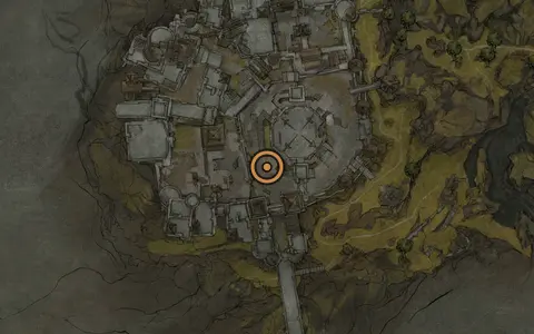 Map crop showing Fainweald [2] in the Citadel of Penance area of Fallgrim