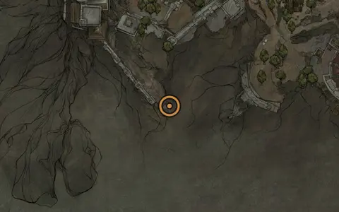 Map crop showing Glimpse #23 in the Withered Shoals area of Fallgrim