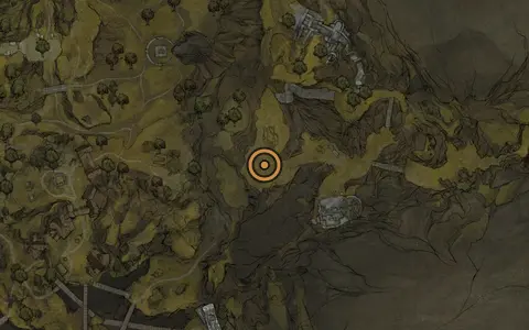 Map crop showing One Legged Wolf in the One Legged Wolf Tavern area of Fallgrim