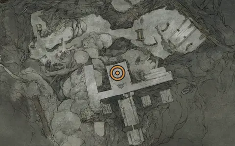 Map crop showing Glimpse #15 in the The Silent Steps area of Fallgrim