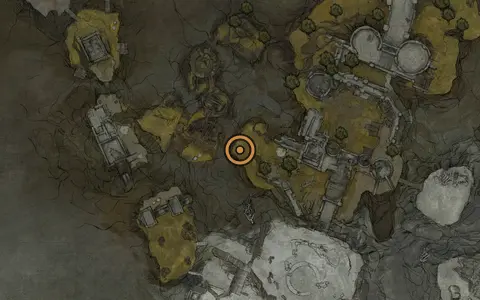 Map crop showing Mammon [3] in the Castigator's Keep area of Fallgrim