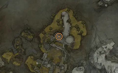 Map crop showing Viletongue's Domain in the Castigator's Keep area of Fallgrim