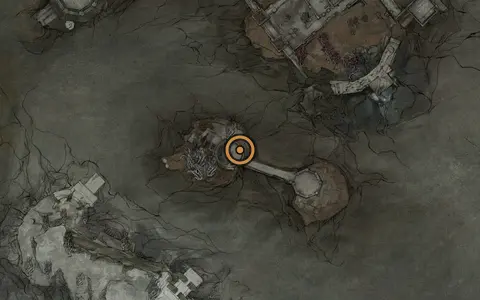 Map crop showing Gland Map in the Forgotten Tower area of Fallgrim