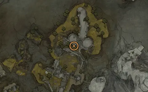 Map crop showing Ovum #19 in the Castigator's Keep area of Fallgrim
