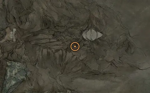 Map crop showing Location: Veteran's Battle Axe in the The Marrow Keep area of Fallgrim