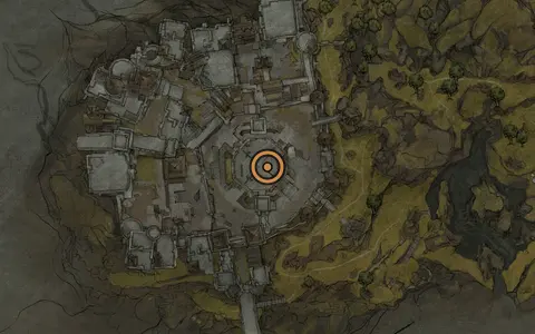 Map crop showing Glimpse #32 in the Citadel of Penance area of Fallgrim