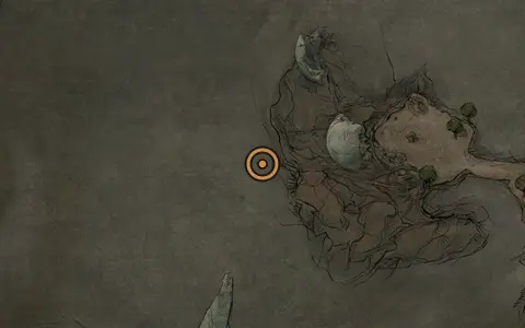 Map crop showing Harros the Vassel (Prologue) in the Prologue area of Fallgrim